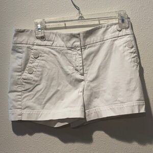 LOFT White Bermuda Shorts for Effortless Style
